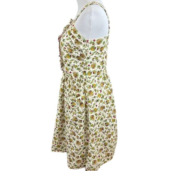 Vintage 70’s Handmade Autumn Novelty Print Sundress S - Picture 3 of 11